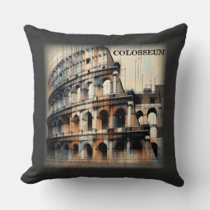 Roman Colosseum Italy Europe Cushion