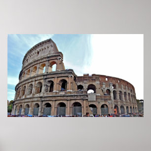 Roman Colosseum - Panoramic Photograph Poster