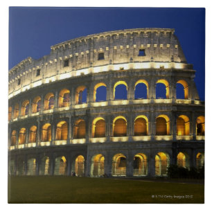 Roman Colosseum, Rome, Italy 3 Ceramic Tile