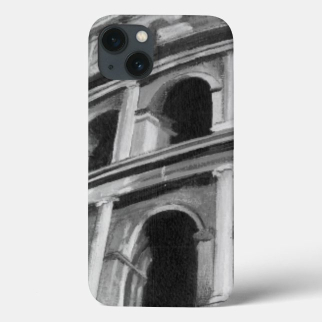 Roman Colosseum with Architectural Drawings Case-Mate iPhone Case (Back)