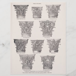 Roman Columns Corinthian Style Architectural