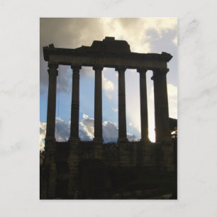 roman columns postcard