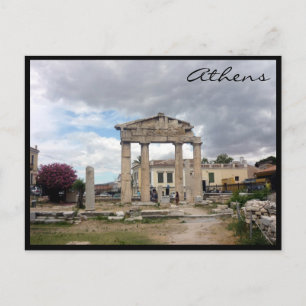 roman columns postcard