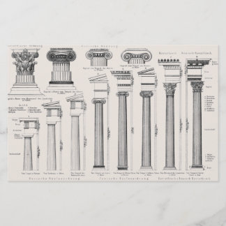 Roman Columns Types Architectural Drawing