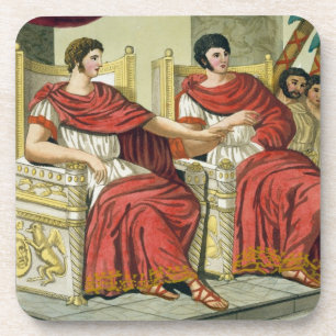Roman Consuls, from 'L'Antica Roma', 1825 (colour Coaster