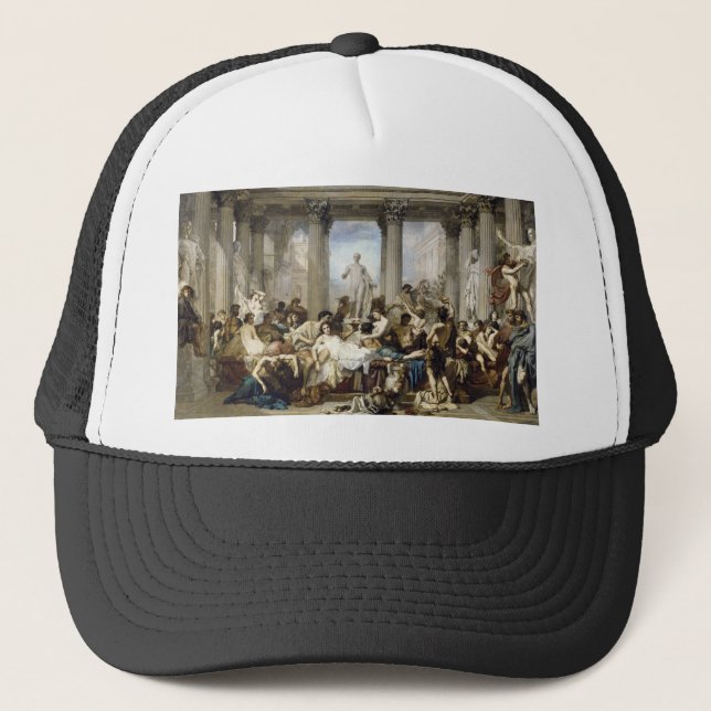 roman decadence trucker hat (Front)