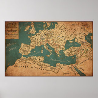 Roman Empire At Its Greatest Extent (Rework) Poster