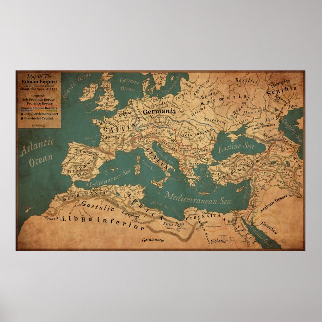 Roman Empire At Its Greatest Extent (Rework) Poster (Front)