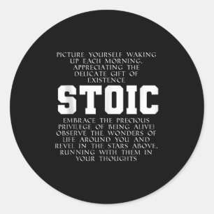 Roman Empire Book Quote Marcus Aurelius Gratirude  Classic Round Sticker