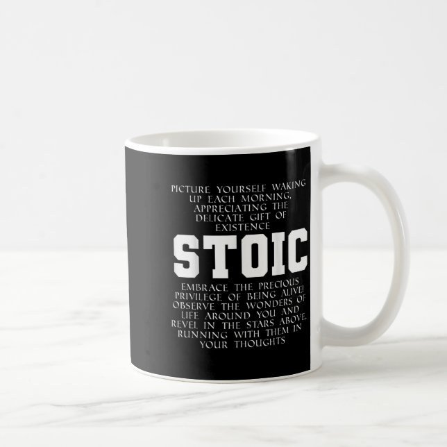 Roman Empire Book Quote Marcus Aurelius Gratirude  Coffee Mug (Right)