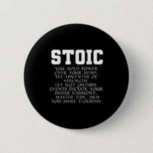 Roman Empire Book Quote Marcus Aurelius Stoic  6 Cm Round Badge