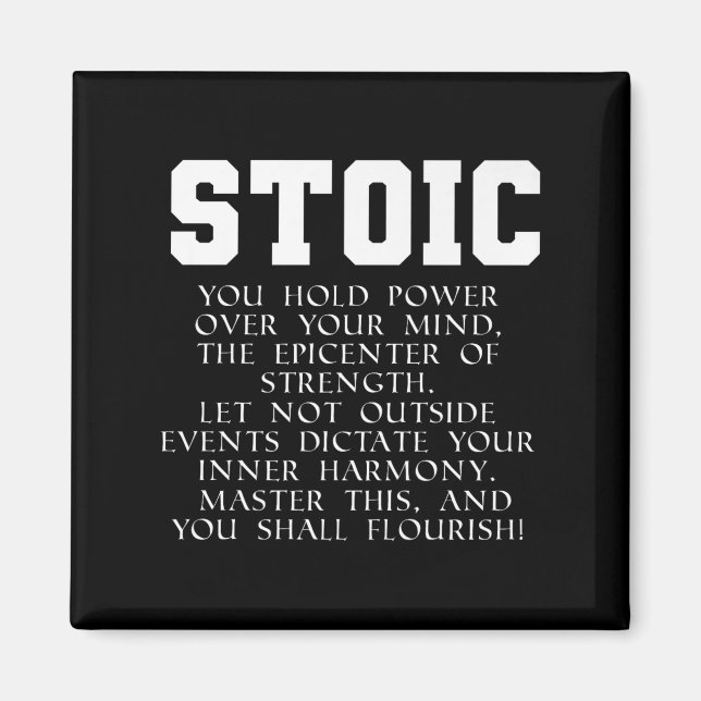 Roman Empire Book Quote Marcus Aurelius Stoic Prem Magnet (Front)
