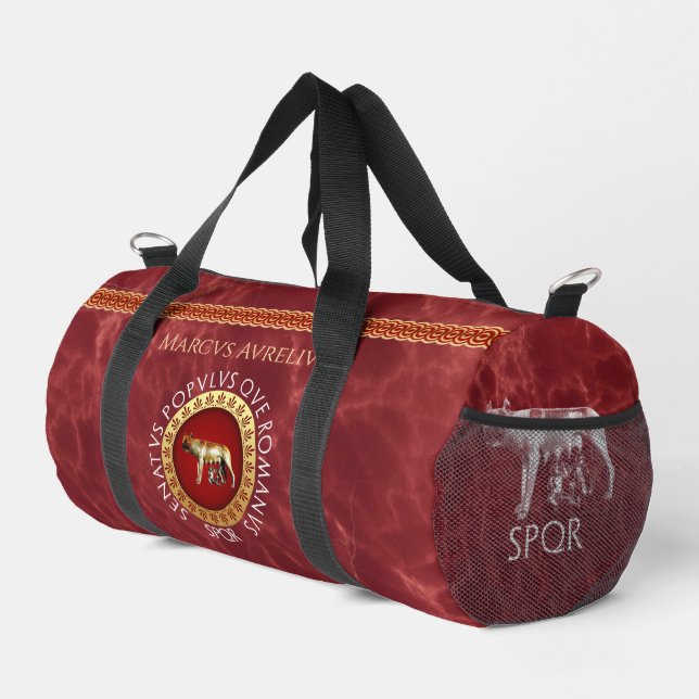 Roman Empire Style Print Cut Sew Bag (Right Corner)