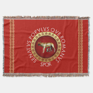 Roman Empire Style Throw Blanket