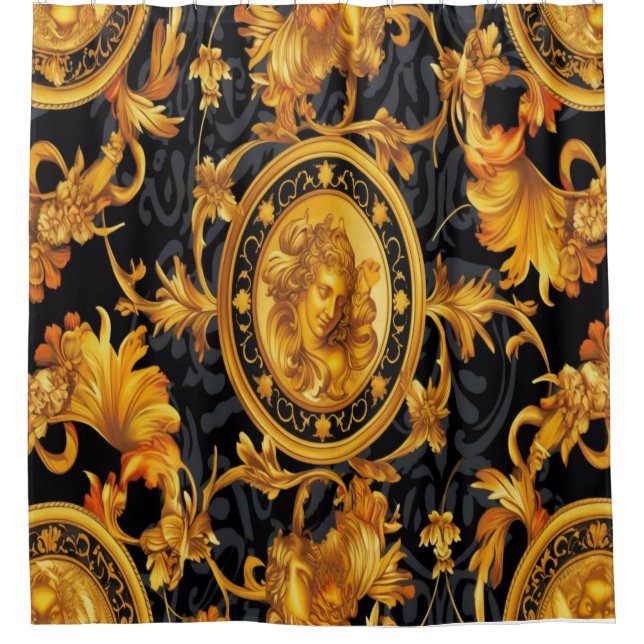 Roman Face Shower Curtain (Front)