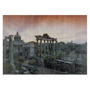 Roman Forum at dawn Cutting Board