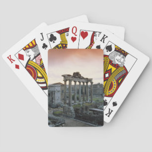 Roman Forum at dawn Playing Cards
