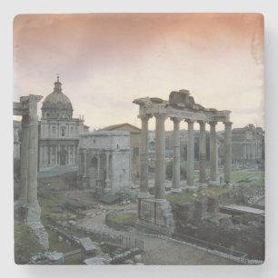 Roman Forum at dawn Stone Coaster
