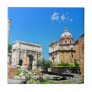 Roman forum ceramic tile