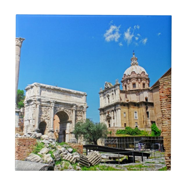 Roman forum ceramic tile (Front)