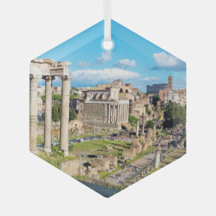 Roman Forum Glass Tree Decoration