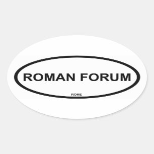 ROMAN FORUM OVAL STICKER