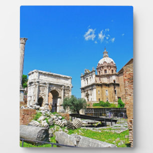 Roman forum plaque