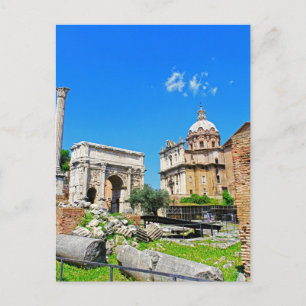 Roman forum postcard