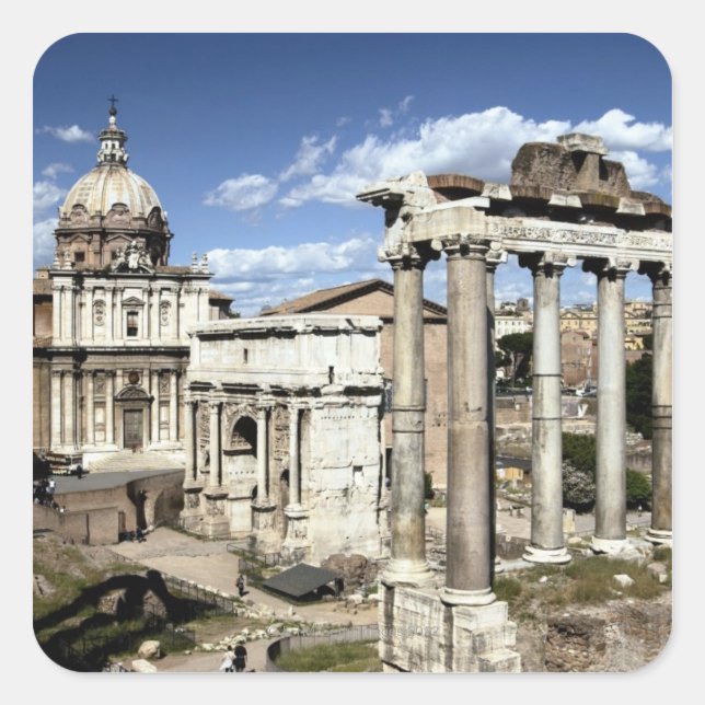 Roman Forum, Rome, Italy Square Sticker (Front)
