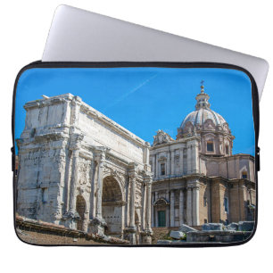 Roman Forum ruins in Rome, Italy Laptop Sleeve