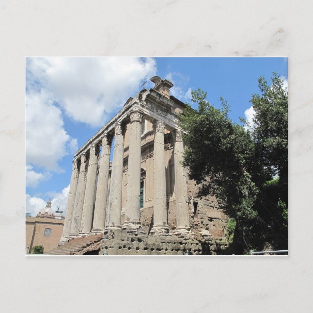 Roman Forum - Temple of Antoninus Postcard (Front)