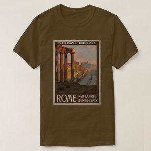 Roman Forum Vintage Travel Advertisement T-Shirt