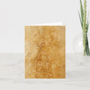 Roman Gladiator Graffiti Card