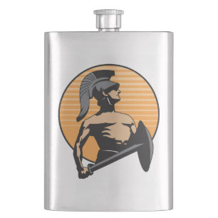Roman Gladiator Hip Flask