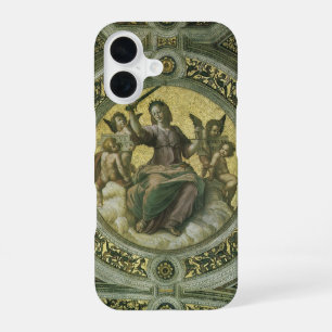 Roman Goddess Justice with Angels by Raphael iPhone 16 Case