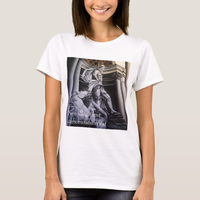 Roman Hero ladies baby doll T-Shirt (Front)