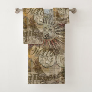 Roman History Italy Travel Vacation Holiday City Bath Towel Set