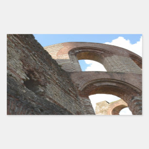 Roman Imperial Baths Trier Rectangular Sticker