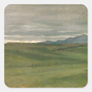Roman Landscape Square Sticker