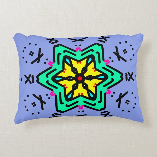 Roman Mandala Art Decorative Cushion (Front)