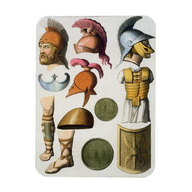 Roman military equipment, from 'Le Costume Ancien Magnet (Vertical)