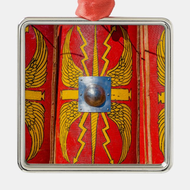 Roman Military Shield - Scutum Metal Tree Decoration (Front)