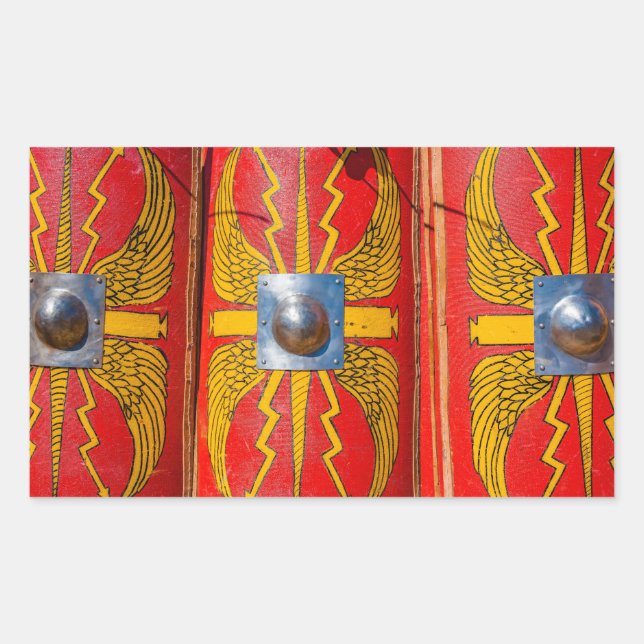 Roman Military Shield - Scutum Rectangular Sticker (Front)
