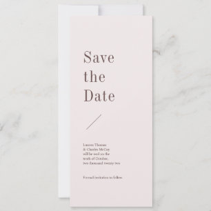 Roman Modern Save the Date Invitation