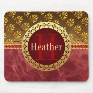 Roman Monogram Mouse Pad
