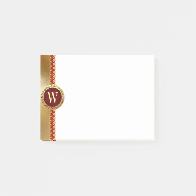 Roman Monogram Post-it Notes (Front)