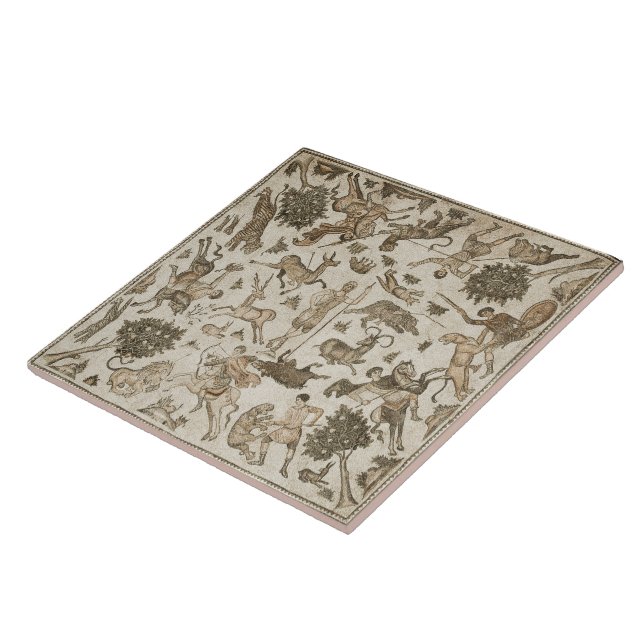 Roman Mosaic Ceramic Tile (Side)