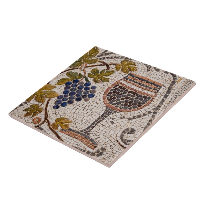Roman Mosaic Style Wine Ceramic Tile (Side)