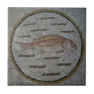 Roman Mosaics Ceramic Tile, Small (4.25" x 4.25") Tile