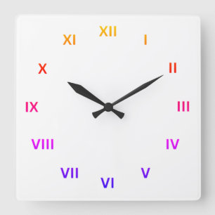 Roman Number Plastic Antique Wall Clocks